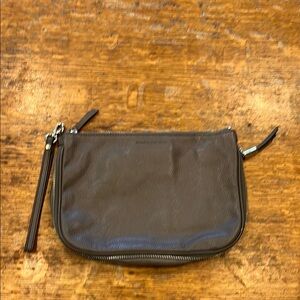 Banana Relublic Taupe Leather Clutch
